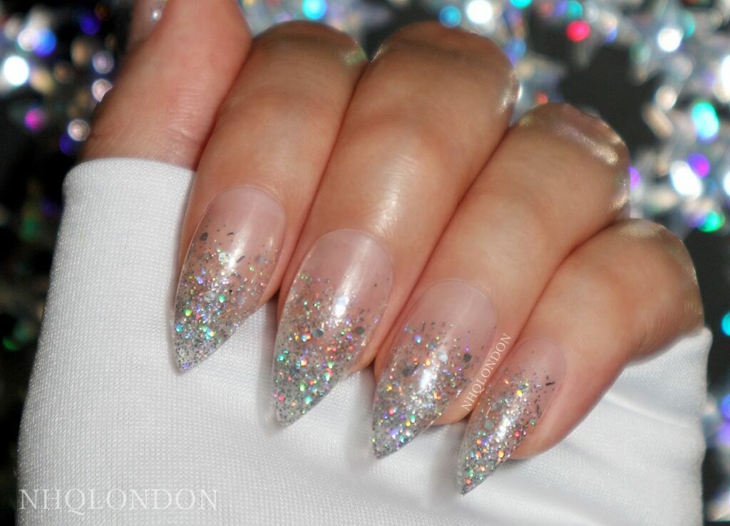 Holographic Glitter Nails