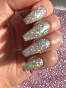 Holographic Glitter Nails