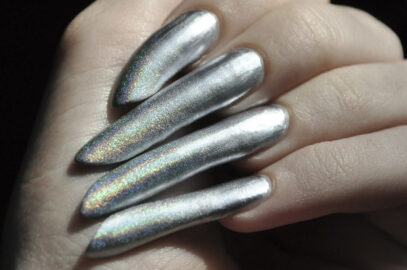 Holographic Ombre Nails