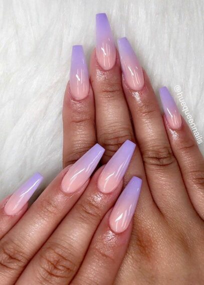 Lavender Ombre Nails