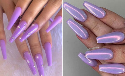 Lavender Ombre Nails