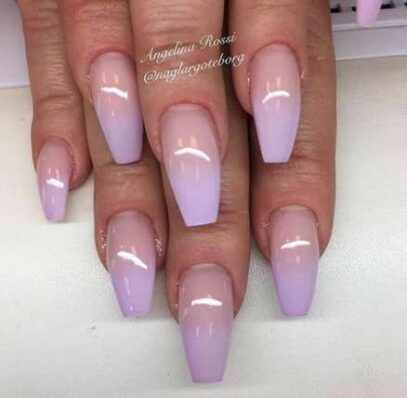 Lavender Ombre Nails