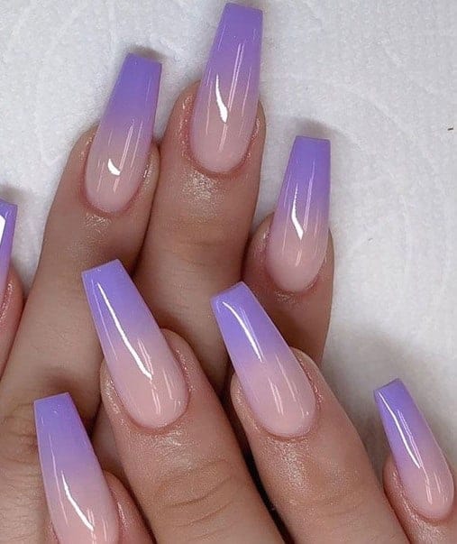 Lavender Ombre Nails