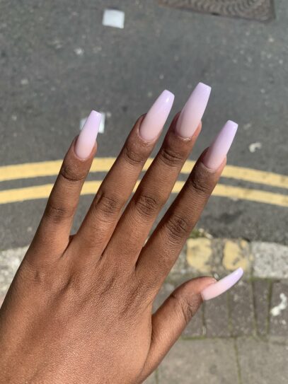 Lavender Ombre Nails
