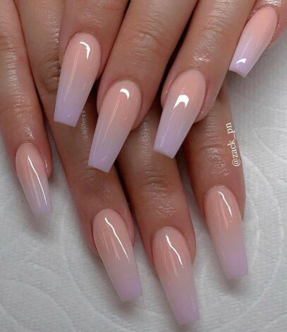 Lavender Ombre Nails
