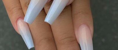 Light Blue Ombre Nails