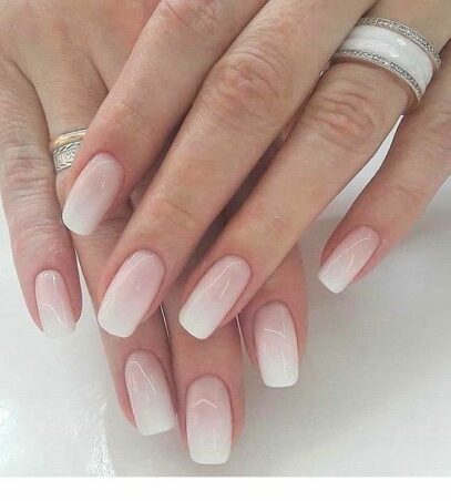 Light Pink Ombre Nails