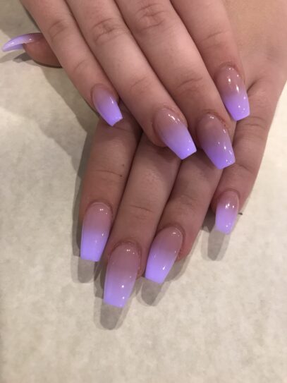 Light Purple Ombre Nails