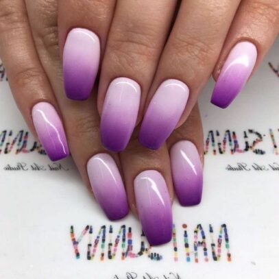 Light Purple Ombre Nails