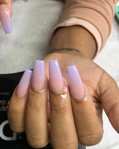 Lilac Ombre Nails