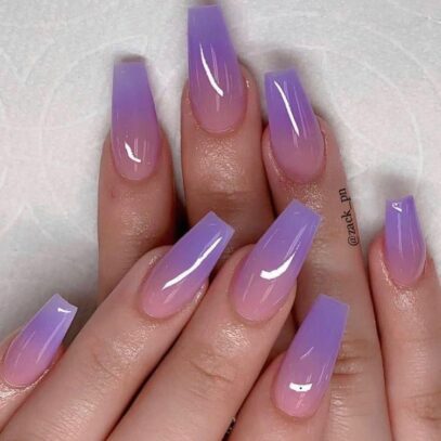 Lilac Ombre Nails