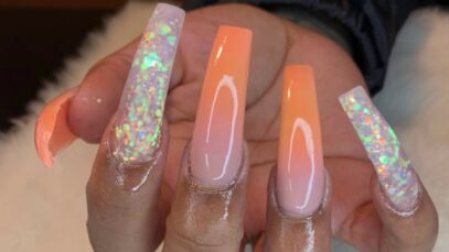 Long Ombre Nails