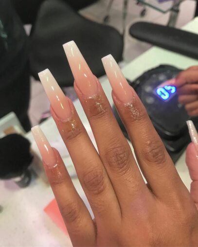 Long Ombre Nails