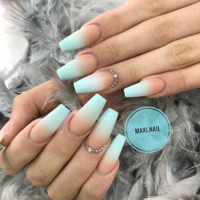 Matte Ombre Nails