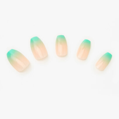 Mint Green Ombre Nails