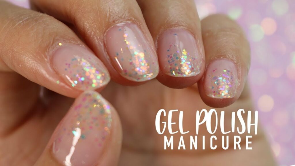 Natural Glitter Nails