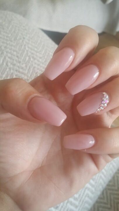 Natural Prom Nails