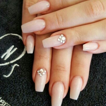 Natural Prom Nails