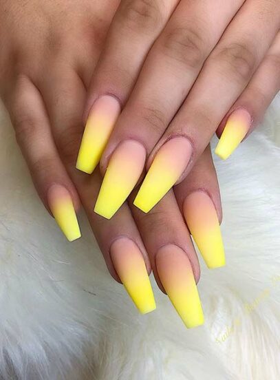 Neon Ombre Nails