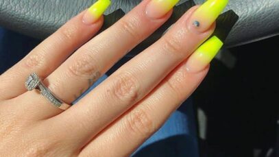 Neon Ombre Nails