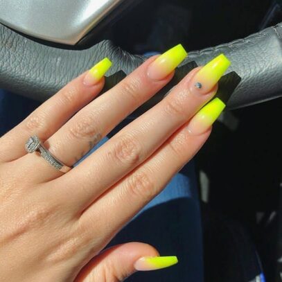 Neon Ombre Nails