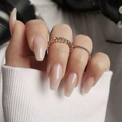 Neutral Ombre Nails