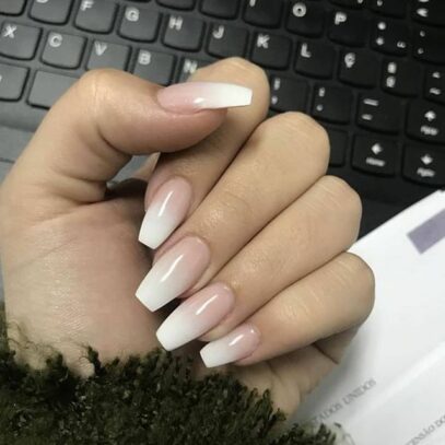 Neutral Ombre Nails