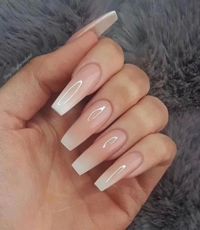 Neutral Ombre Nails