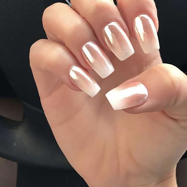 Neutral Ombre Nails