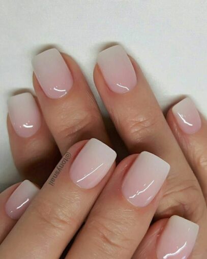 Neutral Ombre Nails