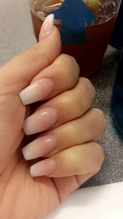 Neutral Ombre Nails
