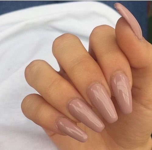 Neutral Prom Nails