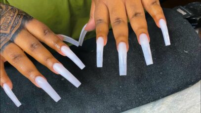 Nut White Nails