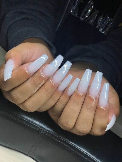 Nut White Nails