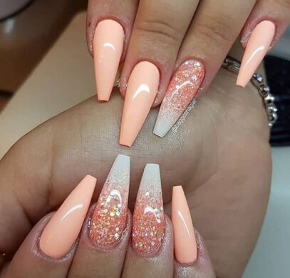 Ombre Glitter Nails