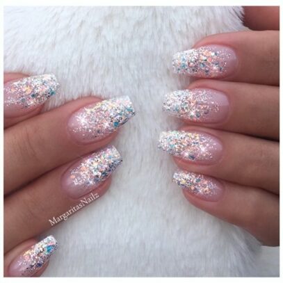 Ombre Nails Glitter
