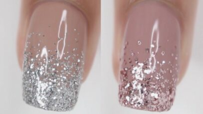 Ombre Nails Glitter