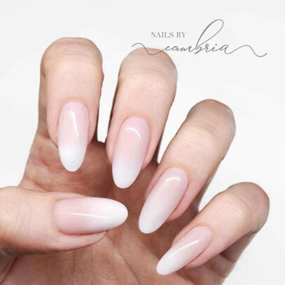 Oval Ombre Nails