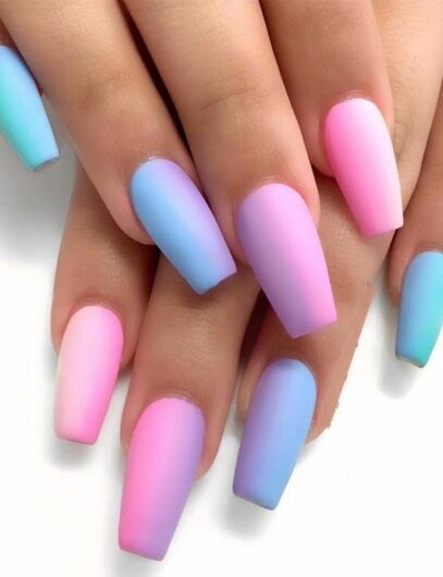 Pastel Ombre Nails