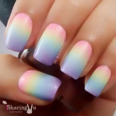 Pastel Ombre Nails