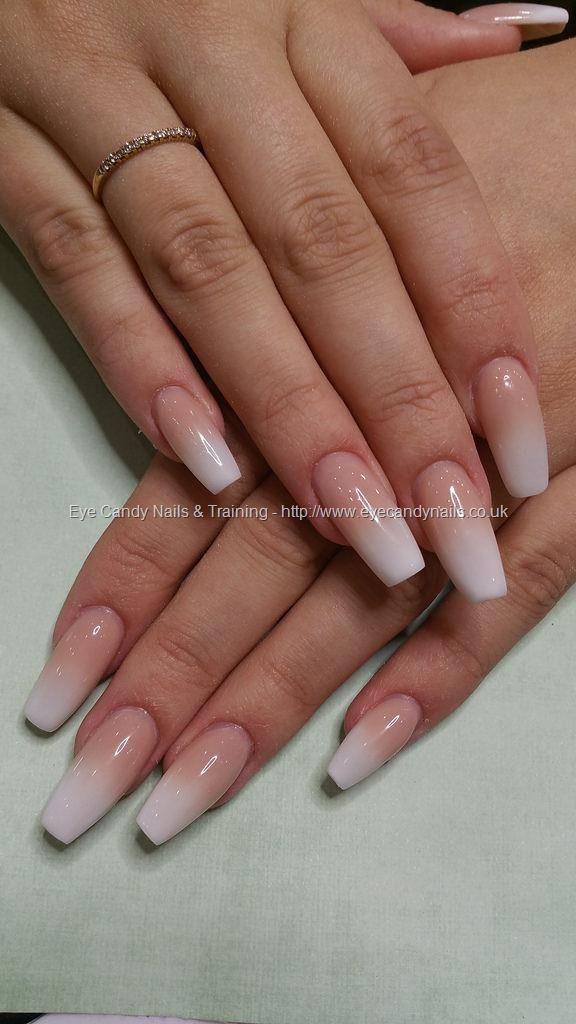 Pink And White Nails