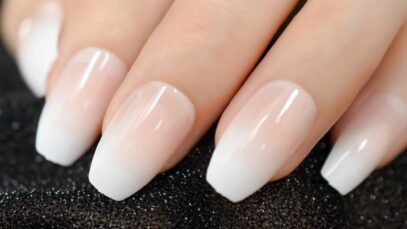 Pink And White Ombre Nails