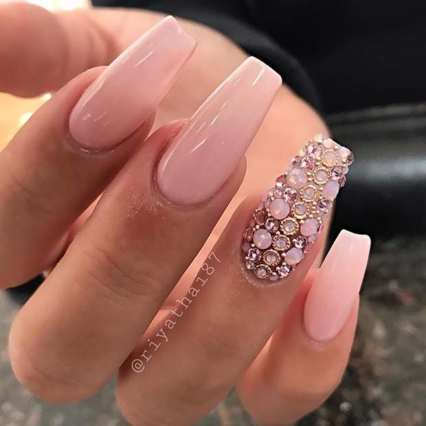 Pink Prom Nails