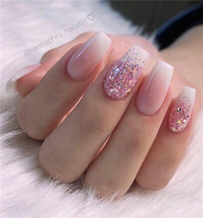 Pink Prom Nails