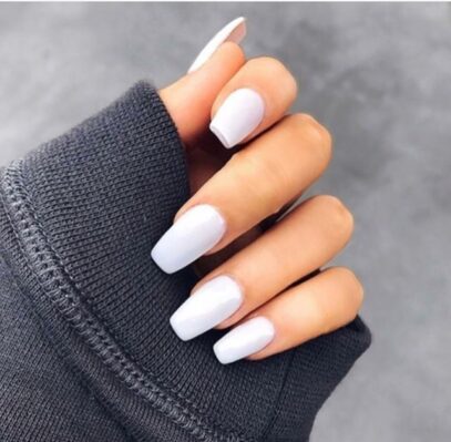 Pretty White Nails