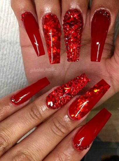 Prom Nail Ideas Red