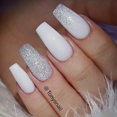 Prom Nail Ideas White