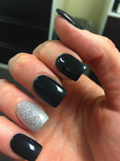 Prom Nails Acrylic Black