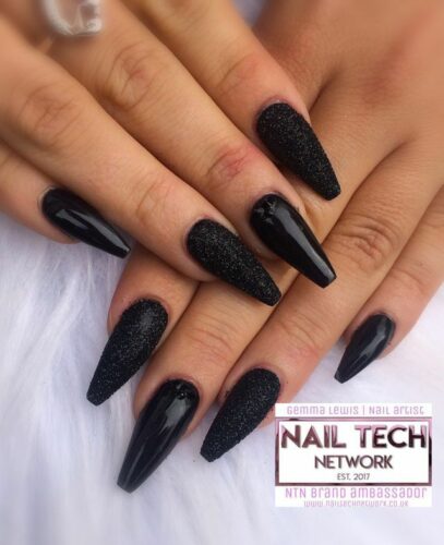 Prom Nails Acrylic Black