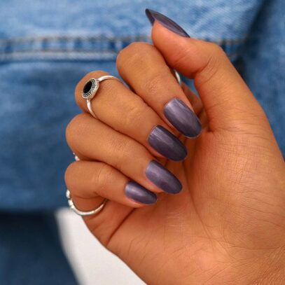 Prom Nails Acrylic Blue